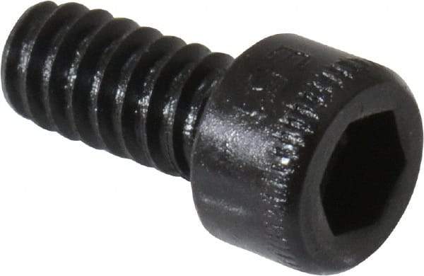 Holo-Krome - #4-40 UNC Hex Socket Drive, Socket Cap Screw - Alloy Steel, Black Oxide Finish, Fully Threaded, 1/4" Length Under Head - Industrial Tool & Supply