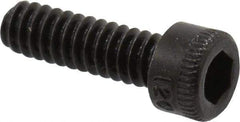 Holo-Krome - #4-40 UNC Hex Socket Drive, Socket Cap Screw - Alloy Steel, Black Oxide Finish, Fully Threaded, 3/8" Length Under Head - Industrial Tool & Supply