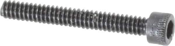 Holo-Krome - #4-40 UNC Hex Socket Drive, Socket Cap Screw - Alloy Steel, Black Oxide Finish, Fully Threaded, 7/8" Length Under Head - Industrial Tool & Supply