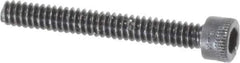 Holo-Krome - #4-40 UNC Hex Socket Drive, Socket Cap Screw - Alloy Steel, Black Oxide Finish, Fully Threaded, 7/8" Length Under Head - Industrial Tool & Supply