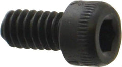 Holo-Krome - #5-40 UNC Hex Socket Drive, Socket Cap Screw - Alloy Steel, Black Oxide Finish, Fully Threaded, 1/4" Length Under Head - Industrial Tool & Supply