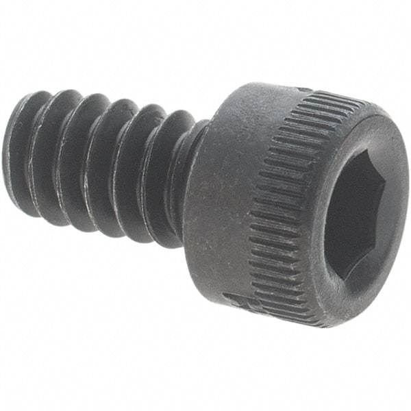 Holo-Krome - #6-32 UNC Hex Socket Drive, Socket Cap Screw - Alloy Steel, Black Oxide Finish, Fully Threaded, 1/4" Length Under Head - Industrial Tool & Supply