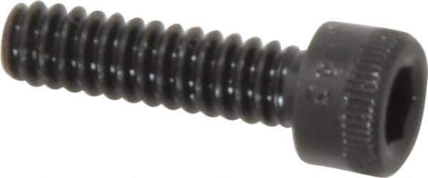 Holo-Krome - #6-32 UNC Hex Socket Drive, Socket Cap Screw - Alloy Steel, Black Oxide Finish, Fully Threaded, 1/2" Length Under Head - Industrial Tool & Supply