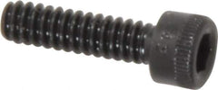 Holo-Krome - #6-32 UNC Hex Socket Drive, Socket Cap Screw - Alloy Steel, Black Oxide Finish, Fully Threaded, 1/2" Length Under Head - Industrial Tool & Supply