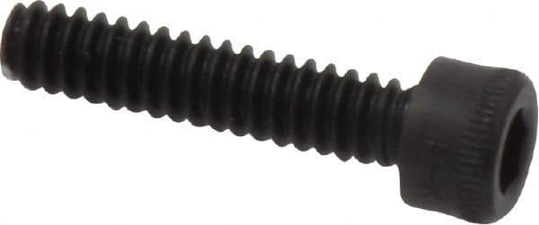 Holo-Krome - #6-32 UNC Hex Socket Drive, Socket Cap Screw - Alloy Steel, Black Oxide Finish, Fully Threaded, 5/8" Length Under Head - Industrial Tool & Supply