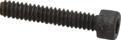 Holo-Krome - #6-32 UNC Hex Socket Drive, Socket Cap Screw - Alloy Steel, Black Oxide Finish, Fully Threaded, 3/4" Length Under Head - Industrial Tool & Supply