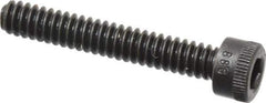Holo-Krome - #6-32 UNC Hex Socket Drive, Socket Cap Screw - Alloy Steel, Black Oxide Finish, Fully Threaded, 7/8" Length Under Head - Industrial Tool & Supply