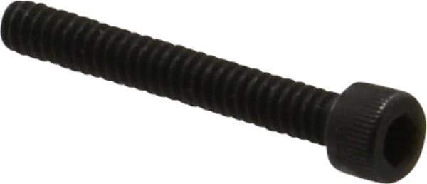 Holo-Krome - #6-32 UNC Hex Socket Drive, Socket Cap Screw - Alloy Steel, Black Oxide Finish, Fully Threaded, 1" Length Under Head - Industrial Tool & Supply