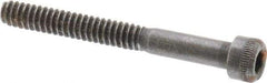 Holo-Krome - #6-32 UNC Hex Socket Drive, Socket Cap Screw - Alloy Steel, Black Oxide Finish, Partially Threaded, 1-1/4" Length Under Head - Industrial Tool & Supply