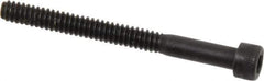 Holo-Krome - #6-32 UNC Hex Socket Drive, Socket Cap Screw - Alloy Steel, Black Oxide Finish, Partially Threaded, 1-1/2" Length Under Head - Industrial Tool & Supply