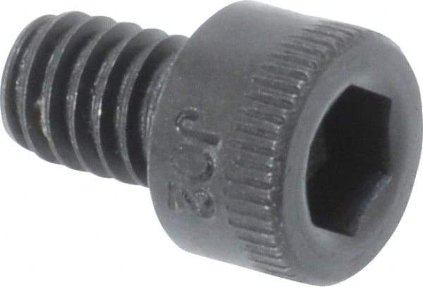 Holo-Krome - #8-32 UNC Hex Socket Drive, Socket Cap Screw - Alloy Steel, Black Oxide Finish, Fully Threaded, 1/4" Length Under Head - Industrial Tool & Supply