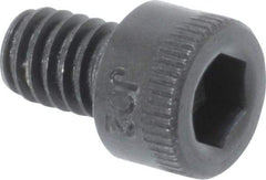Holo-Krome - #8-32 UNC Hex Socket Drive, Socket Cap Screw - Alloy Steel, Black Oxide Finish, Fully Threaded, 1/4" Length Under Head - Industrial Tool & Supply