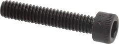 Holo-Krome - #8-32 UNC Hex Socket Drive, Socket Cap Screw - Alloy Steel, Black Oxide Finish, Fully Threaded, 7/8" Length Under Head - Industrial Tool & Supply