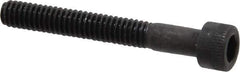 Holo-Krome - #8-32 UNC Hex Socket Drive, Socket Cap Screw - Alloy Steel, Black Oxide Finish, Partially Threaded, 1-1/4" Length Under Head - Industrial Tool & Supply