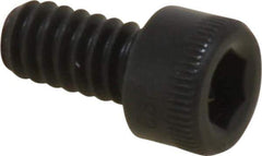 Holo-Krome - #10-24 UNC Hex Socket Drive, Socket Cap Screw - Alloy Steel, Black Oxide Finish, Fully Threaded, 3/8" Length Under Head - Industrial Tool & Supply