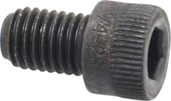 Holo-Krome - 1/4-28 UNF Hex Socket Drive, Socket Cap Screw - Alloy Steel, Black Oxide Finish, Fully Threaded, 3/8" Length Under Head - Industrial Tool & Supply