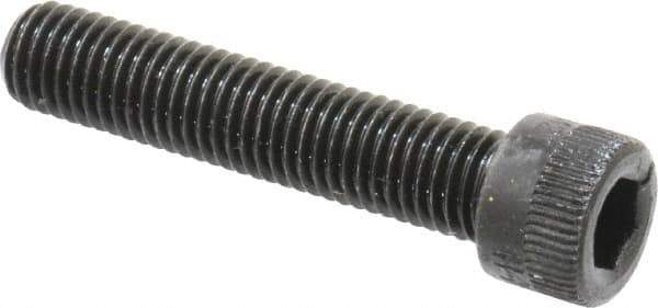 Holo-Krome - 1/4-28 UNF Hex Socket Drive, Socket Cap Screw - Alloy Steel, Black Oxide Finish, Fully Threaded, 1-1/4" Length Under Head - Industrial Tool & Supply