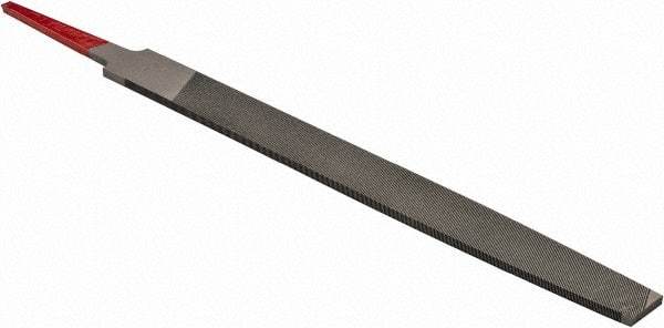 Simonds File - 6" Long, Second Cut, Mill American-Pattern File - Single Cut, Tang - Industrial Tool & Supply