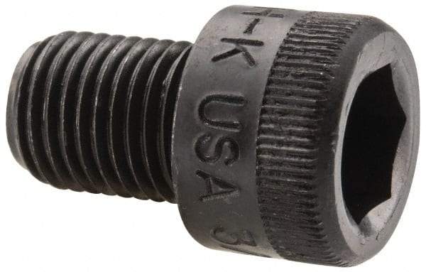 Holo-Krome - 3/8-24 UNF Hex Socket Drive, Socket Cap Screw - Alloy Steel, Black Oxide Finish, Fully Threaded, 1/2" Length Under Head - Industrial Tool & Supply