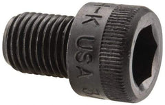 Holo-Krome - 3/8-24 UNF Hex Socket Drive, Socket Cap Screw - Alloy Steel, Black Oxide Finish, Fully Threaded, 1/2" Length Under Head - Industrial Tool & Supply