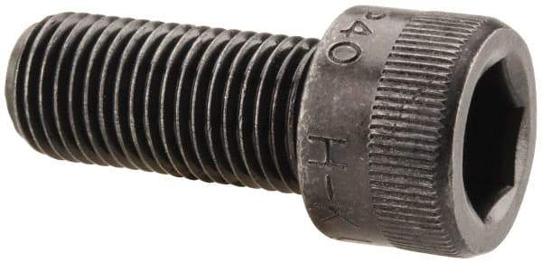 Holo-Krome - 3/8-24 UNF Hex Socket Drive, Socket Cap Screw - Alloy Steel, Black Oxide Finish, Fully Threaded, 7/8" Length Under Head - Industrial Tool & Supply