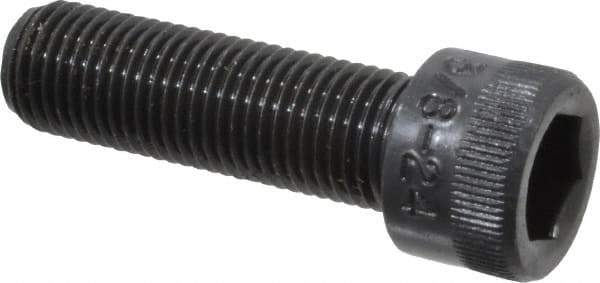 Holo-Krome - 3/8-24 UNF Hex Socket Drive, Socket Cap Screw - Alloy Steel, Black Oxide Finish, Fully Threaded, 1-1/4" Length Under Head - Industrial Tool & Supply