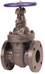NIBCO - 8" Pipe, Class 125, Flanged Iron Solid Wedge Stem Gate Valve with Iron Trim - 200 WOG, 125 WSP, Bolted Bonnet - Industrial Tool & Supply