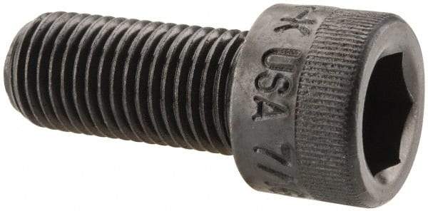 Holo-Krome - 7/16-20 UNF Hex Socket Drive, Socket Cap Screw - Alloy Steel, Black Oxide Finish, Fully Threaded, 1" Length Under Head - Industrial Tool & Supply