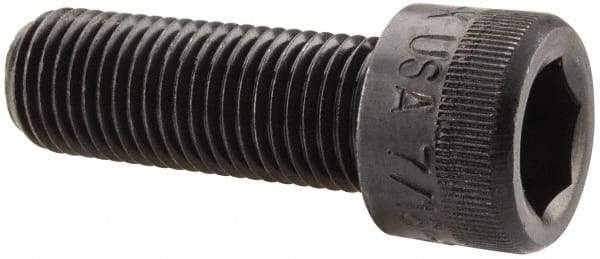 Holo-Krome - 7/16-20 UNF Hex Socket Drive, Socket Cap Screw - Alloy Steel, Black Oxide Finish, Fully Threaded, 1-1/4" Length Under Head - Industrial Tool & Supply