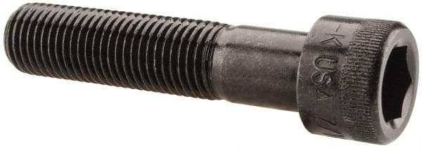 Holo-Krome - 7/16-20 UNF Hex Socket Drive, Socket Cap Screw - Alloy Steel, Black Oxide Finish, Partially Threaded, 2" Length Under Head - Industrial Tool & Supply