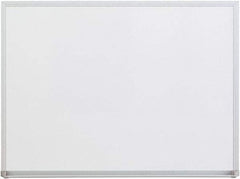 UNIVERSAL - 18" High x 24" Wide Melamine Dry Erase Board with 3/4" Rail - Aluminum, 5/8" Deep - Industrial Tool & Supply