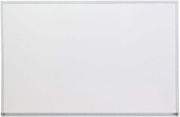 UNIVERSAL - 24" High x 36" Wide Melamine Dry Erase Board with 3/4" Rail - Aluminum, 5/8" Deep - Industrial Tool & Supply