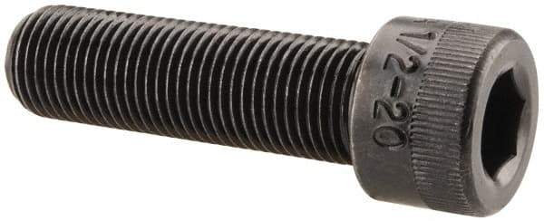 Holo-Krome - 1/2-20 UNF Hex Socket Drive, Socket Cap Screw - Alloy Steel, Black Oxide Finish, Fully Threaded, 1-3/4" Length Under Head - Industrial Tool & Supply
