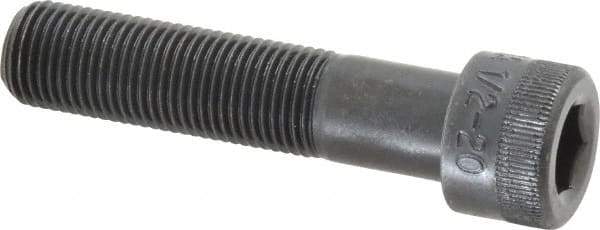Holo-Krome - 1/2-20 UNF Hex Socket Drive, Socket Cap Screw - Alloy Steel, Black Oxide Finish, Partially Threaded, 2-1/4" Length Under Head - Industrial Tool & Supply