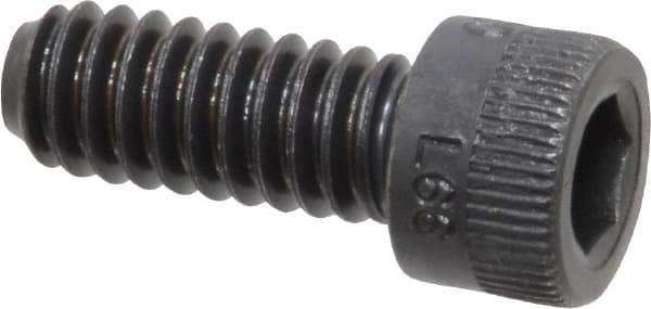 Holo-Krome - 1/4-20 UNC Hex Socket Drive, Socket Cap Screw - Alloy Steel, Black Oxide Finish, Fully Threaded, 5/8" Length Under Head - Industrial Tool & Supply
