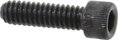 Holo-Krome - 1/4-20 UNC Hex Socket Drive, Socket Cap Screw - Alloy Steel, Black Oxide Finish, Fully Threaded, 7/8" Length Under Head - Industrial Tool & Supply