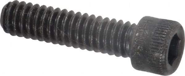 Holo-Krome - 1/4-20 UNC Hex Socket Drive, Socket Cap Screw - Alloy Steel, Black Oxide Finish, Fully Threaded, 1" Length Under Head - Industrial Tool & Supply