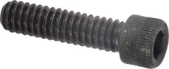 Holo-Krome - 1/4-20 UNC Hex Socket Drive, Socket Cap Screw - Alloy Steel, Black Oxide Finish, Fully Threaded, 1" Length Under Head - Industrial Tool & Supply