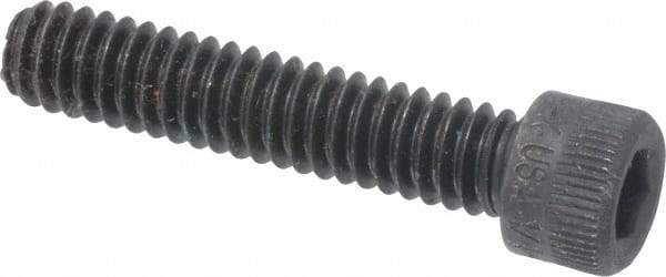 Holo-Krome - 1/4-20 UNC Hex Socket Drive, Socket Cap Screw - Alloy Steel, Black Oxide Finish, Fully Threaded, 1-1/4" Length Under Head - Industrial Tool & Supply