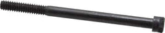 Holo-Krome - 1/4-20 UNC Hex Socket Drive, Socket Cap Screw - Alloy Steel, Black Oxide Finish, Partially Threaded, 3-1/2" Length Under Head - Industrial Tool & Supply
