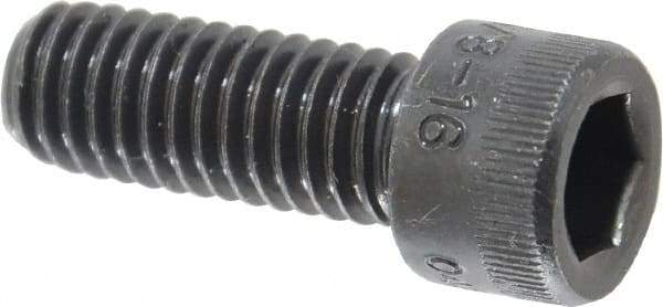 Holo-Krome - 3/8-16 UNC Hex Socket Drive, Socket Cap Screw - Alloy Steel, Black Oxide Finish, Fully Threaded, 1" Length Under Head - Industrial Tool & Supply