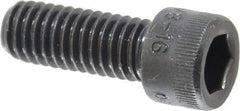 Holo-Krome - 3/8-16 UNC Hex Socket Drive, Socket Cap Screw - Alloy Steel, Black Oxide Finish, Fully Threaded, 1" Length Under Head - Industrial Tool & Supply