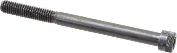 Holo-Krome - 3/8-16 UNC Hex Socket Drive, Socket Cap Screw - Alloy Steel, Black Oxide Finish, Partially Threaded, 4-1/2" Length Under Head - Industrial Tool & Supply