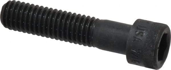 Holo-Krome - 7/16-14 UNC Hex Socket Drive, Socket Cap Screw - Alloy Steel, Black Oxide Finish, Partially Threaded, 2" Length Under Head - Industrial Tool & Supply