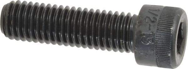 Holo-Krome - 1/2-13 UNC Hex Socket Drive, Socket Cap Screw - Alloy Steel, Black Oxide Finish, Fully Threaded, 1-3/4" Length Under Head - Industrial Tool & Supply