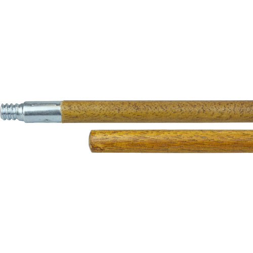 48″ Hardwood Handle, Threaded Metal Tip, 15/16″ Diameter - Industrial Tool & Supply