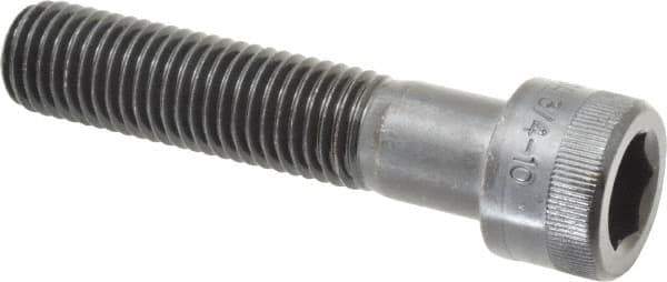 Holo-Krome - 3/4-10 UNC Hex Socket Drive, Socket Cap Screw - Alloy Steel, Black Oxide Finish, Partially Threaded, 3-1/2" Length Under Head - Industrial Tool & Supply