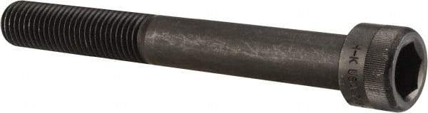 Holo-Krome - 7/8-9 UNC Hex Socket Drive, Socket Cap Screw - Alloy Steel, Black Oxide Finish, Partially Threaded, 7" Length Under Head - Industrial Tool & Supply