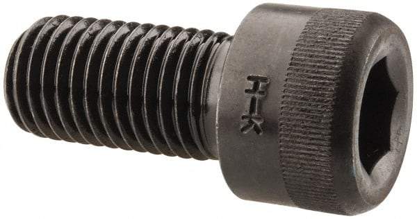 Holo-Krome - 1-8 UNC Hex Socket Drive, Socket Cap Screw - Alloy Steel, Black Oxide Finish, Fully Threaded, 2" Length Under Head - Industrial Tool & Supply