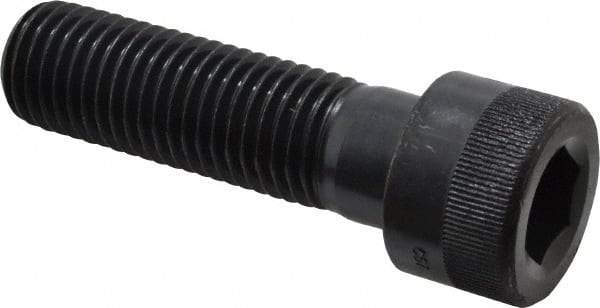 Holo-Krome - 1-8 UNC Hex Socket Drive, Socket Cap Screw - Alloy Steel, Black Oxide Finish, Partially Threaded, 3-1/2" Length Under Head - Industrial Tool & Supply